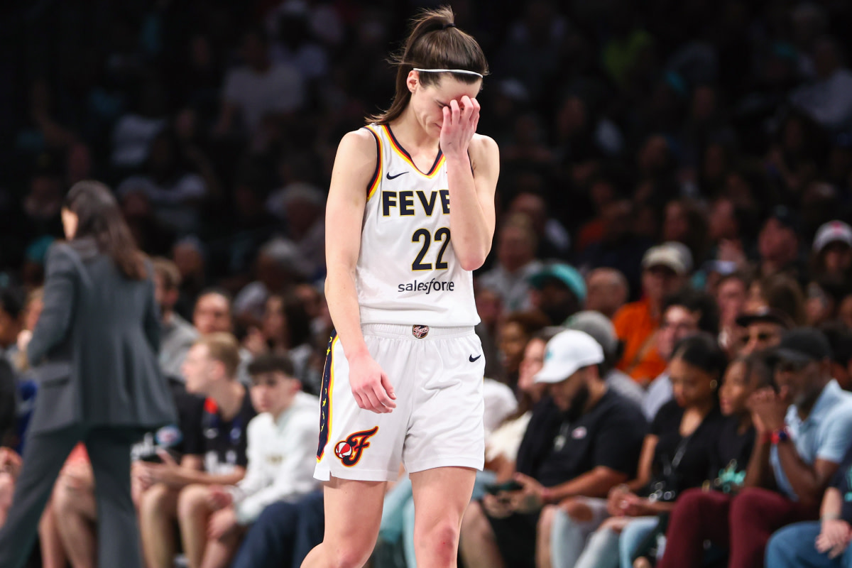 Fever guard Caitlin Clark at Barclays Center on June 2, 2024.