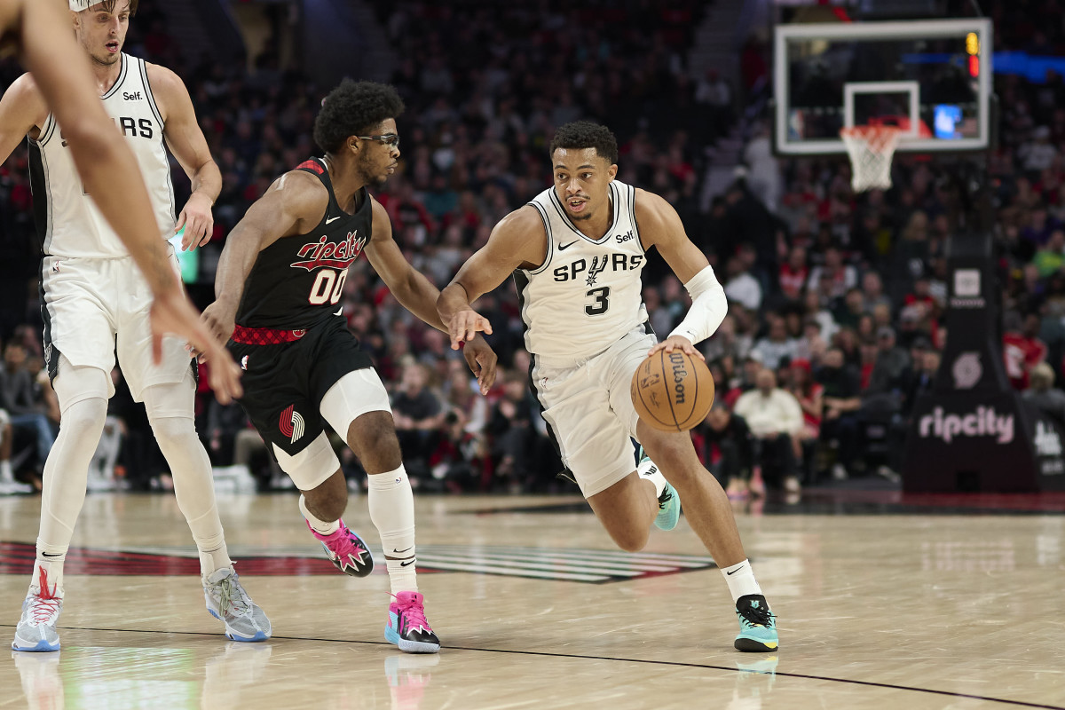 San Antonio Spurs Keldon Johnson Portland Trail Blazers Scoot Henderson