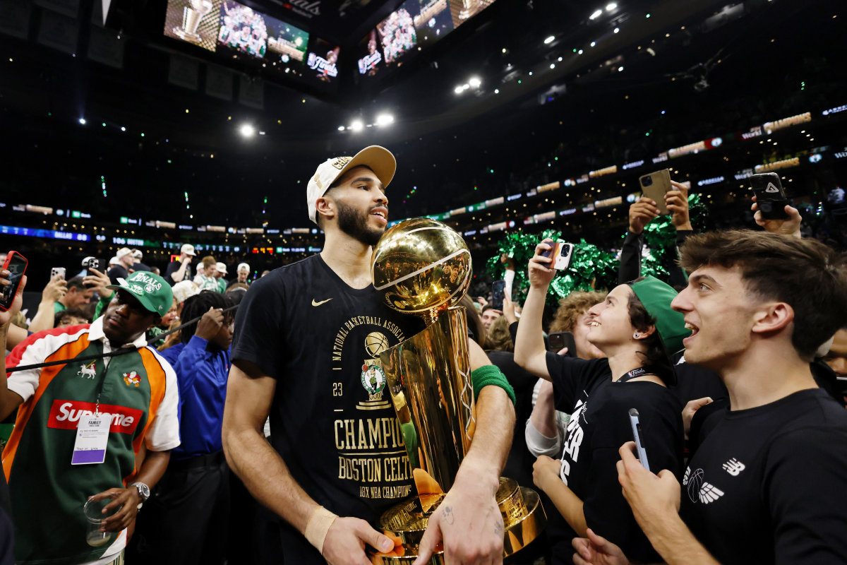 Jayson Tatum Jokes Pouring In After Awkward Celebration Following NBA ...