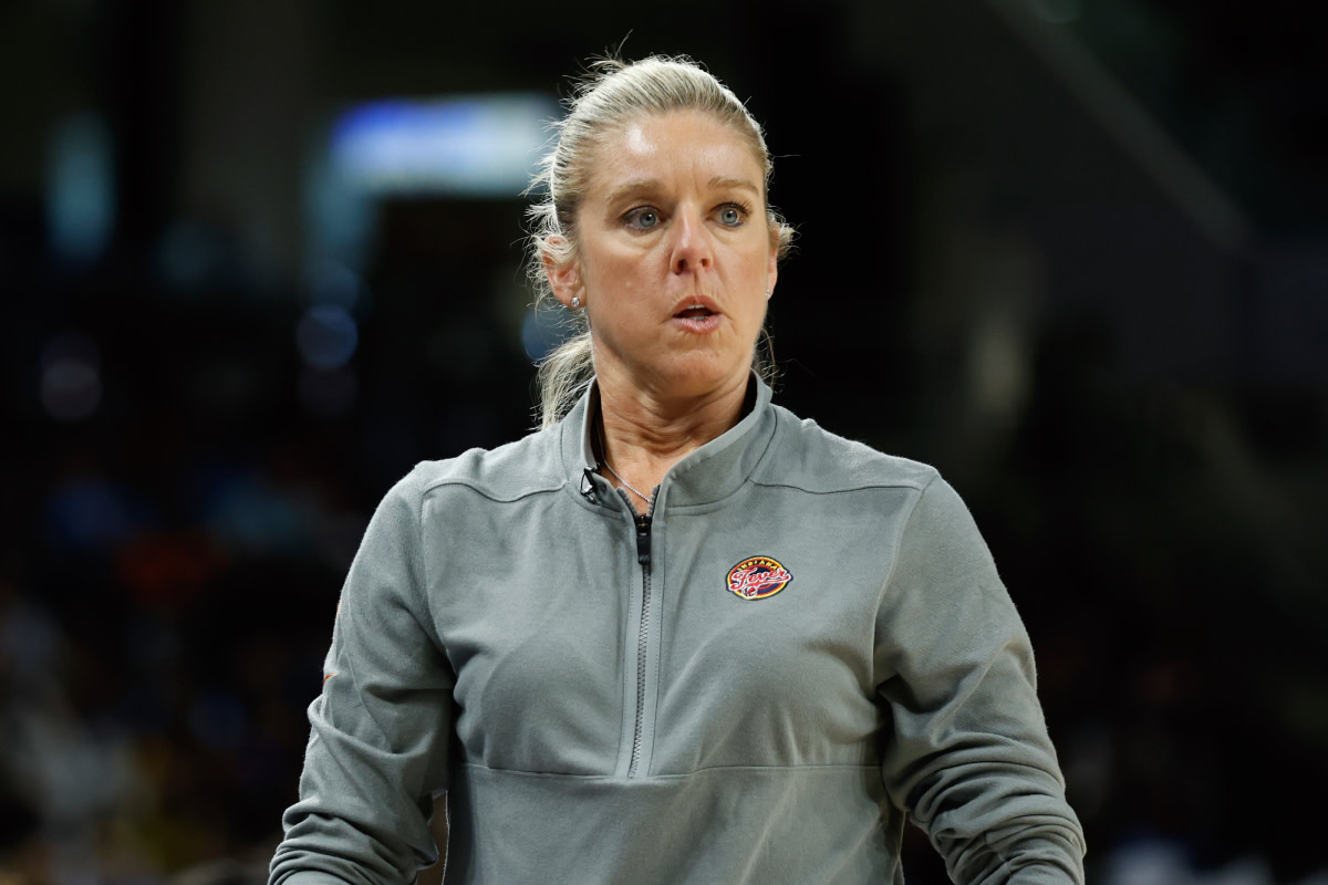 Indiana Fever head coach Christie Sides at Wintrust Arena