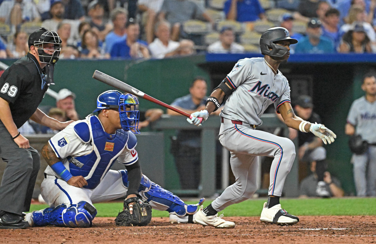 Marlins Rally Late to Complete Comeback Against Royals - Athlon Sports