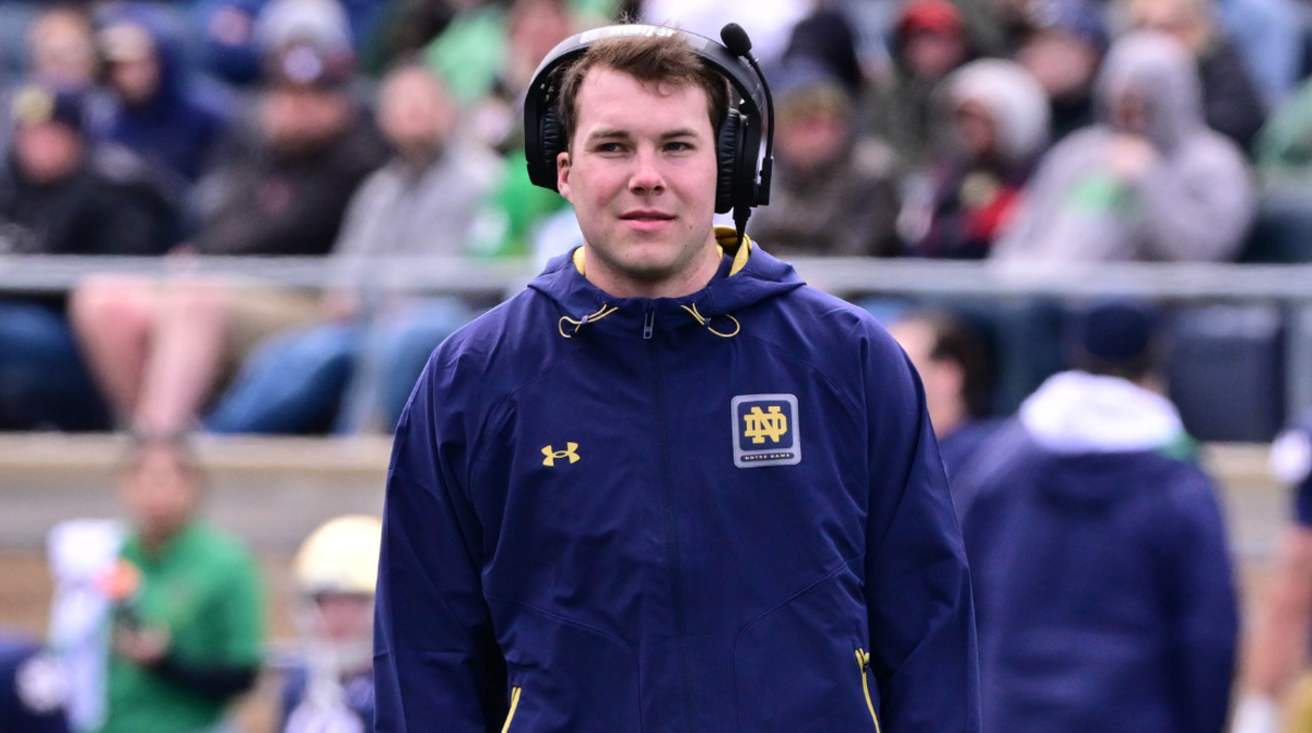 Notre Dame Quarterback Riley Leonard Is Healthy And Focused On Learning ...