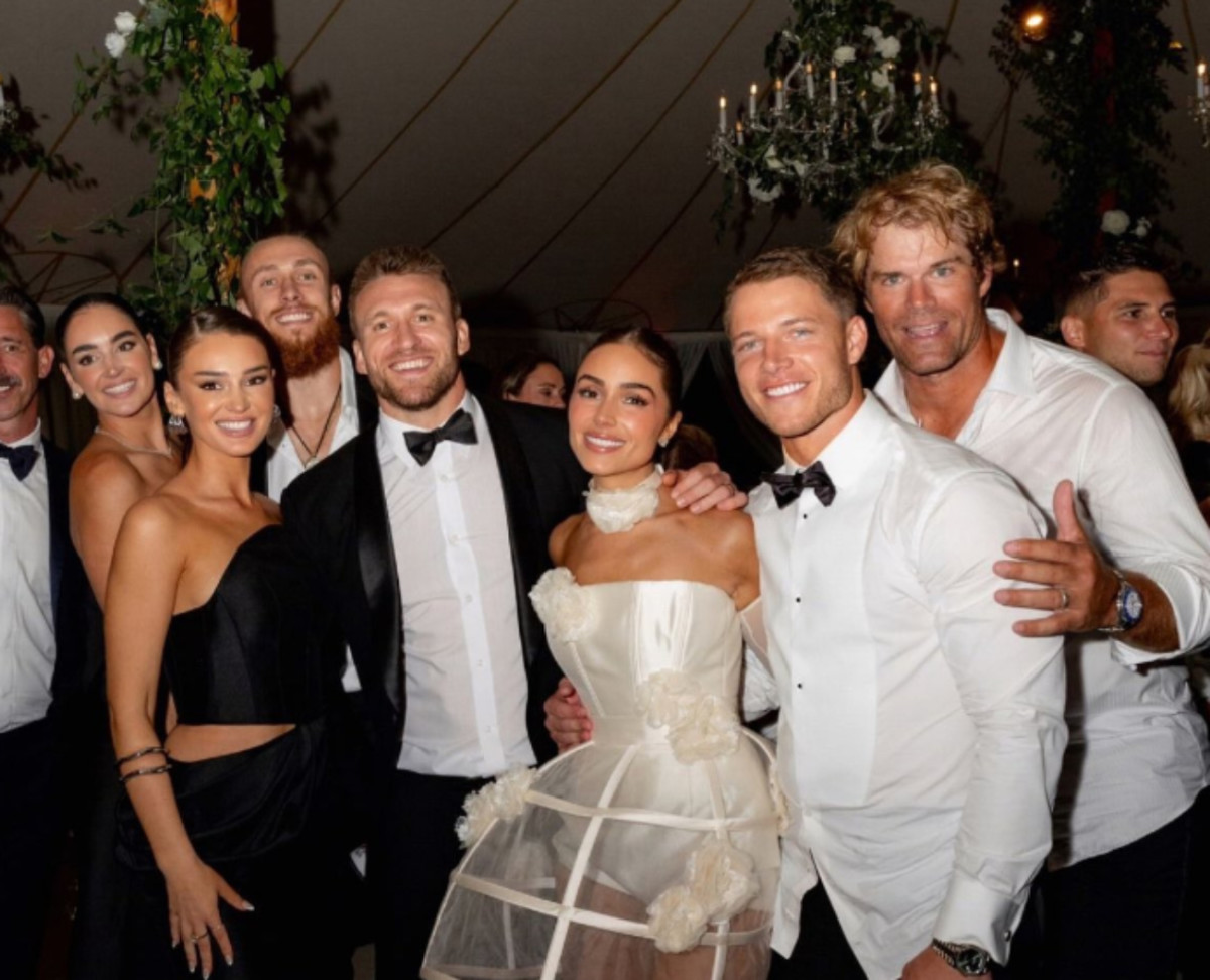 Former NFL Star's Wild Party Photo at Christian McCaffrey's Wedding ...