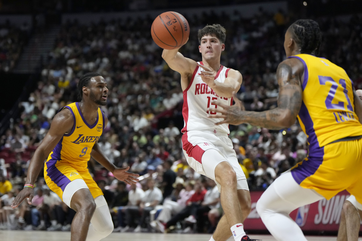 Summer League Grades Houston Rockets Reed Sheppard Impresses Athlon Sports