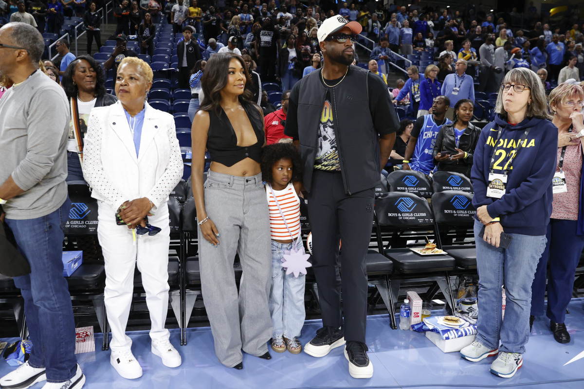 Former basketball player Dwyane Wade with wife Gabrielle Union 