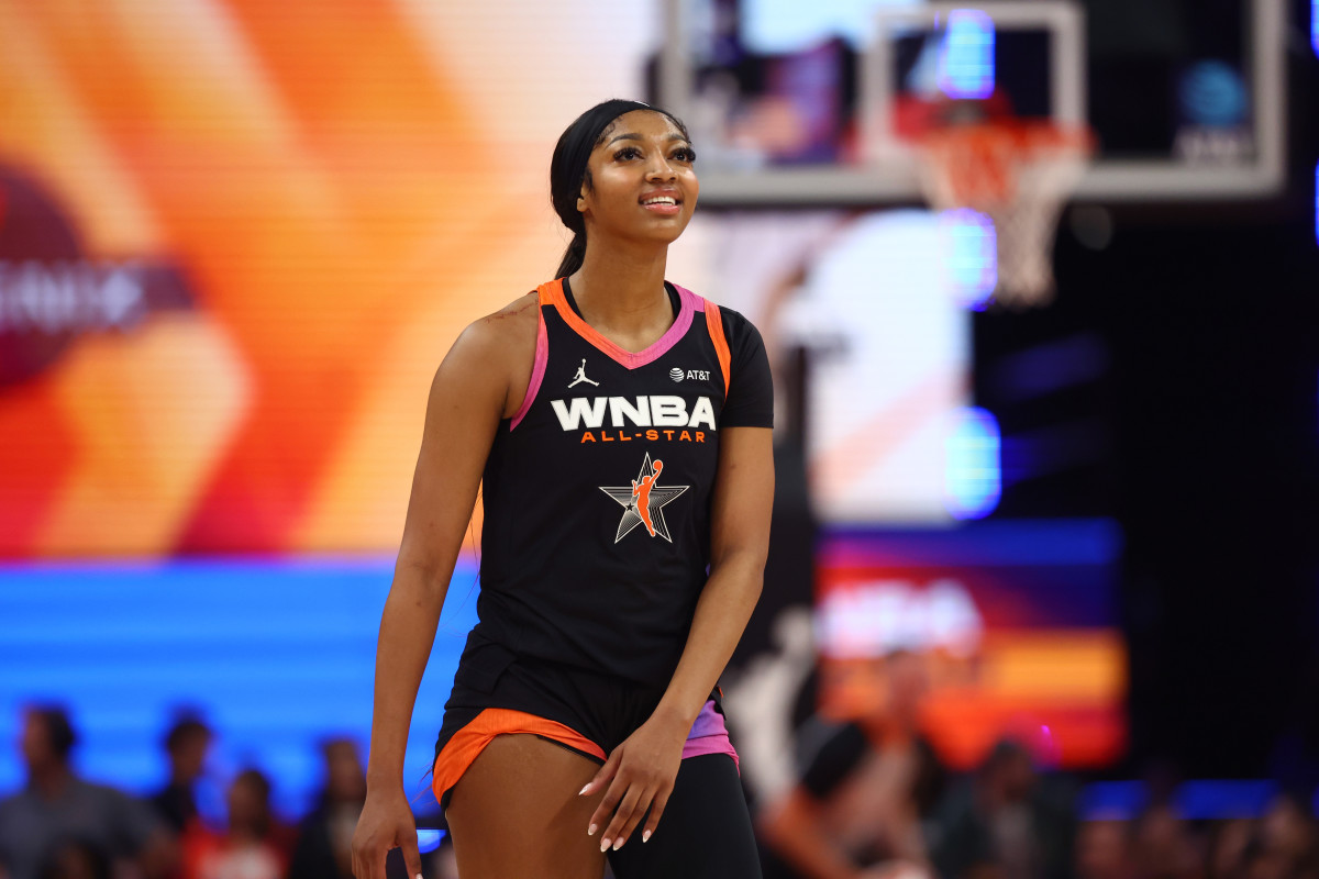 Sky rookie Angel Reese during the WNBA All Star Game.