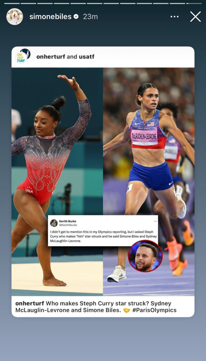 Steph Curry Makes Big Simone Biles Admission Athlon Sports