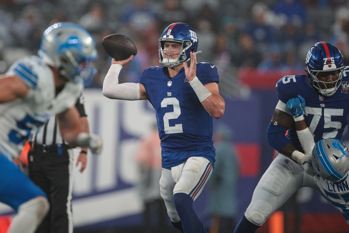 New York Giants Won't Make QB Change After Drew Lock Injury - Athlon Sports