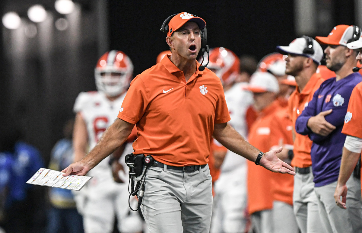 Clemson Tigers head coach Dabo Swinney.