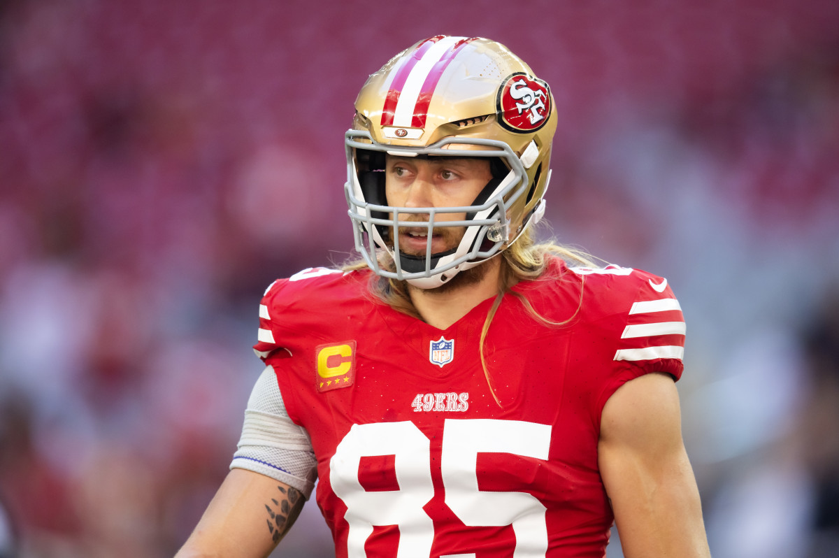 San Francisco 49ers tight end George Kittle against the Arizona Cardinals.