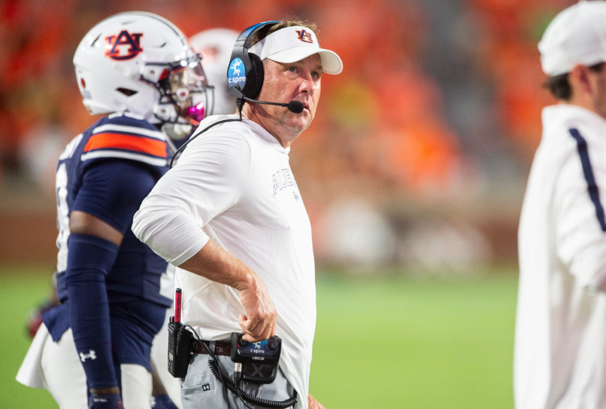 Auburn Tigers head coach Hugh Freeze.