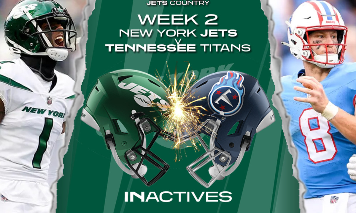 New York Jets vs. Tennessee Titans Inactives: Starting Cornerback Out? -  Athlon Sports