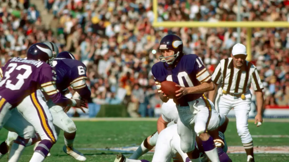 Former Minnesota Vikings QB Fran Tarkenton.