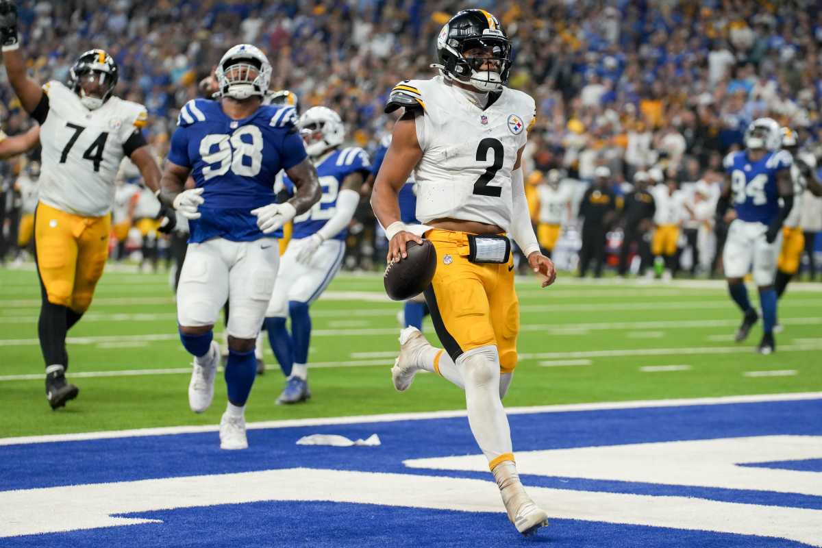 WATCH Pittsburgh Steelers Close Gap 2417 as Fields Rushes for Second