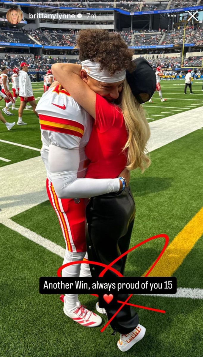 Kansas City Chiefs quarterback and his wife Brittany Mahomes