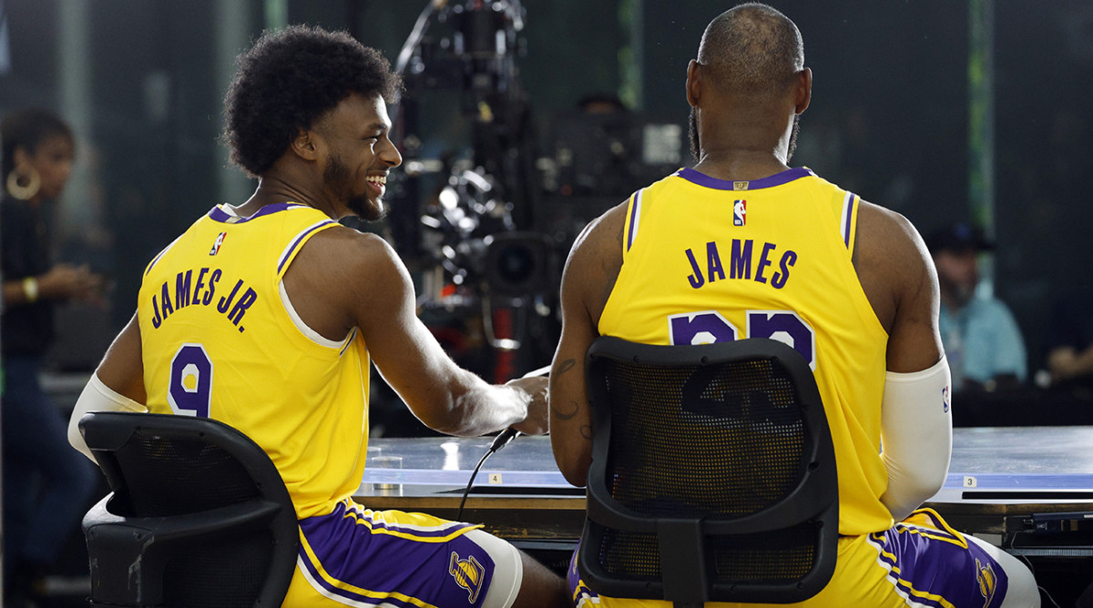 LeBron James Shares Heartfelt Reaction to Working with Bronny James - Athlon Sports