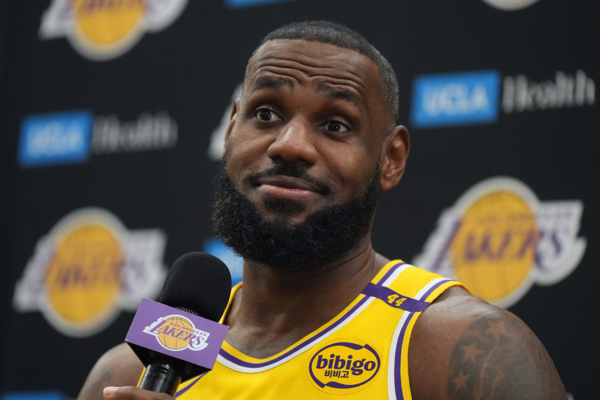 LeBron James of the Los Angeles Lakers