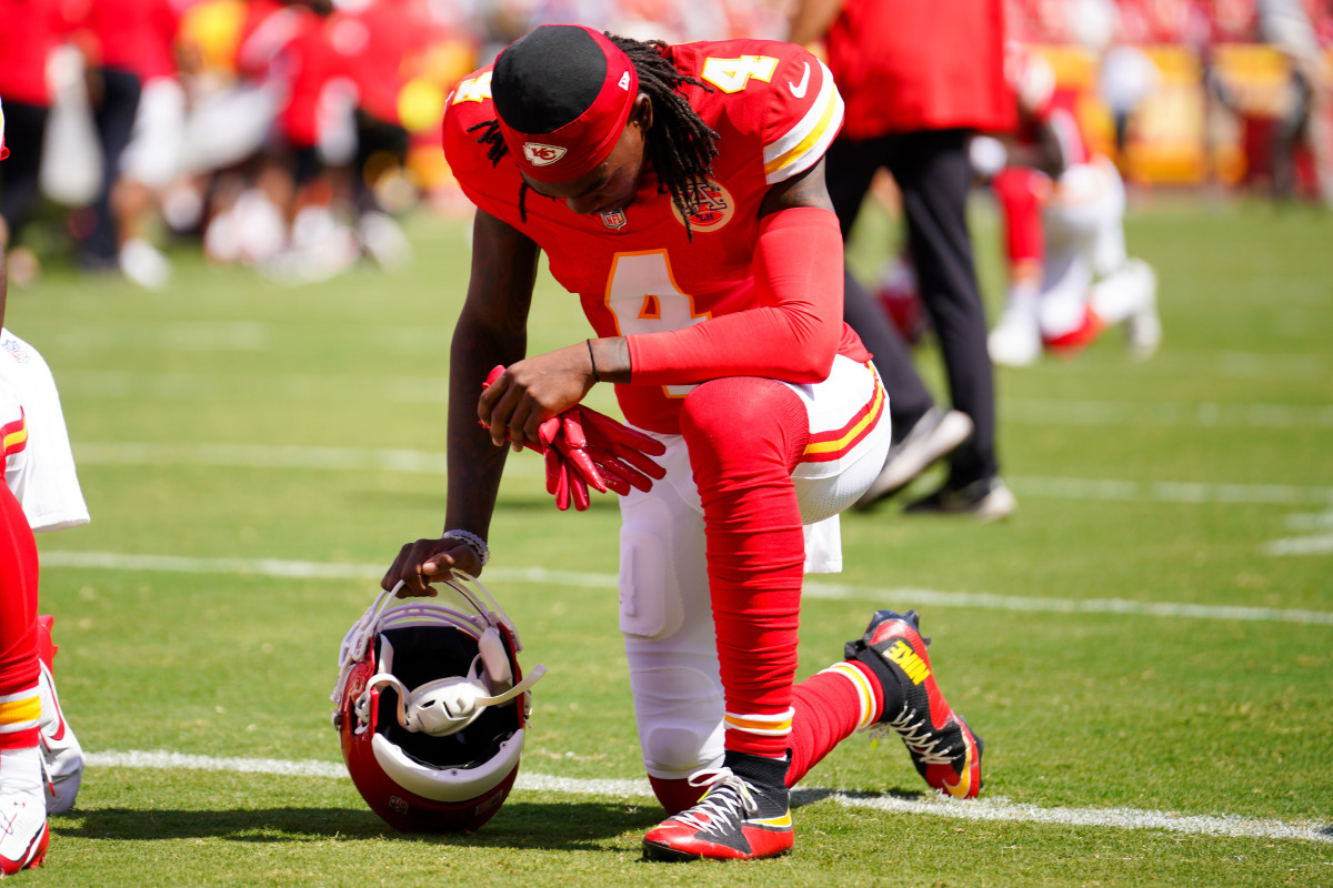 Kansas City Chiefs Fans Receive Rashee Rice Good News In Injury Return -  Athlon Sports