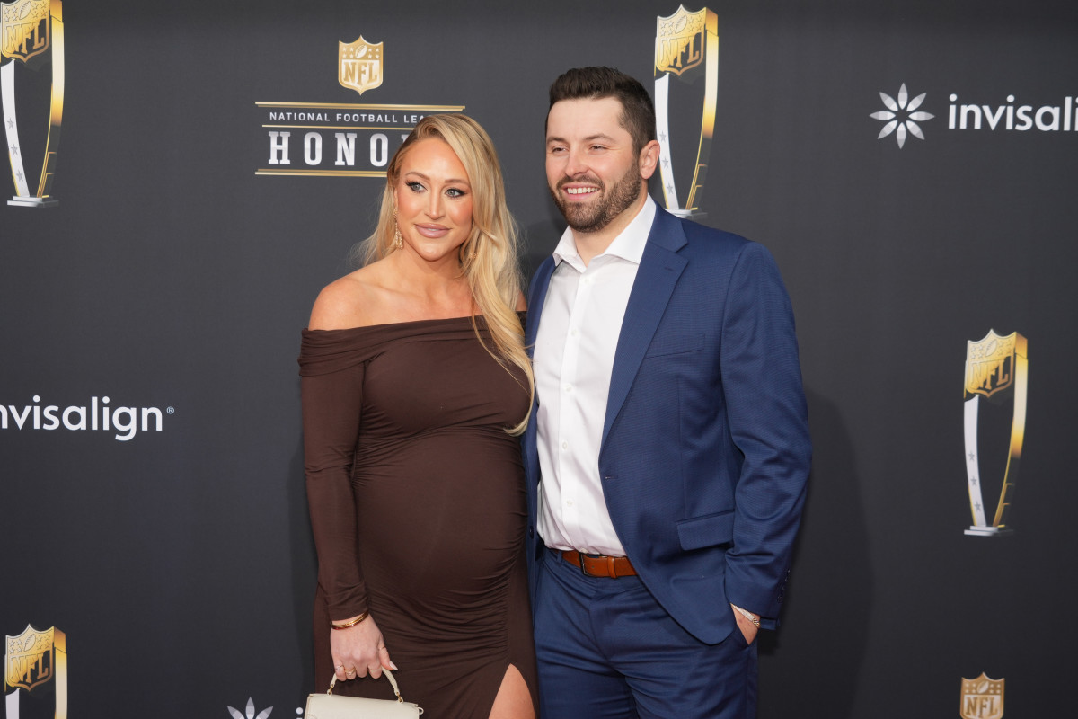 Baker Mayfield and Emily Wilkinson Mayfield