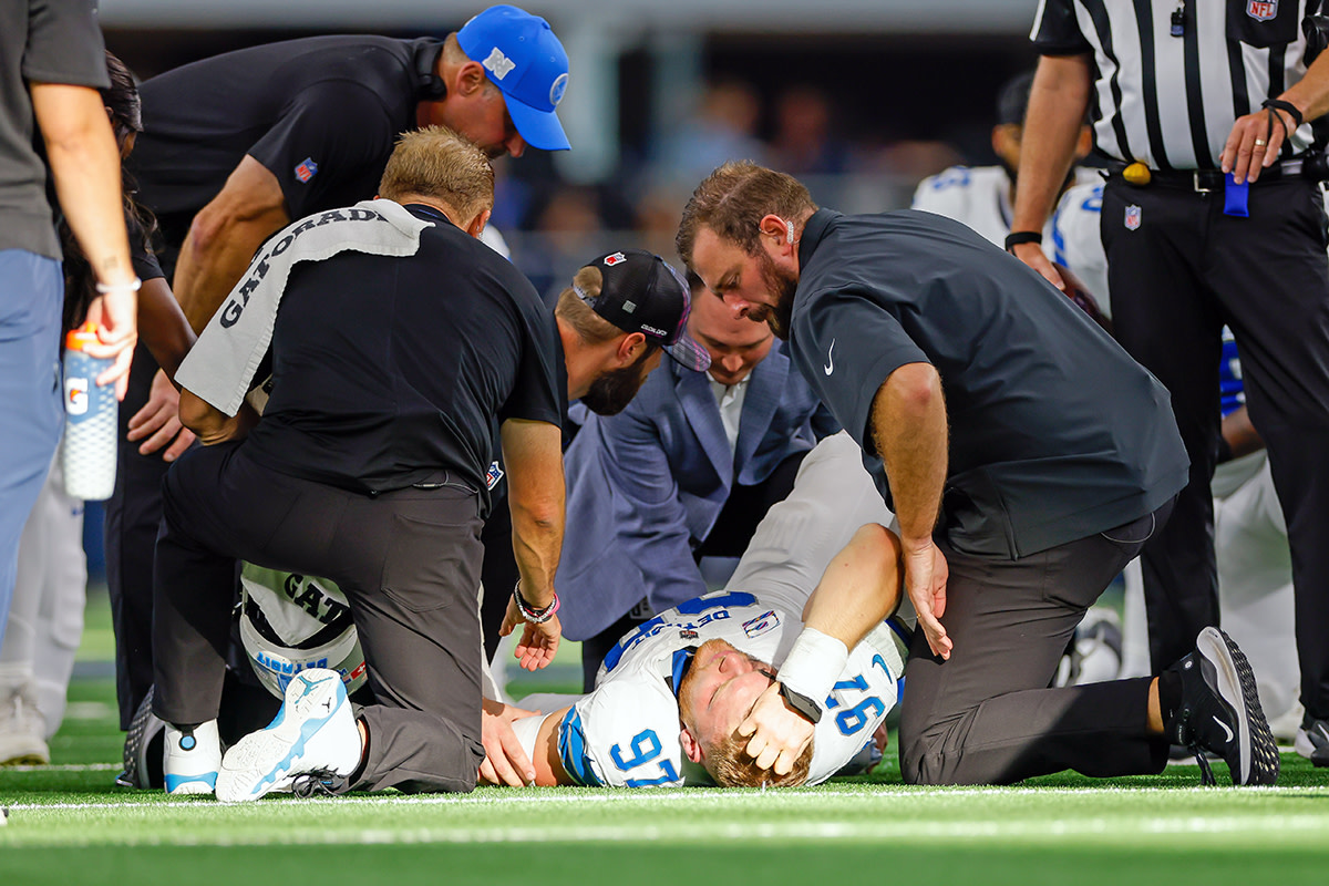 Prayers Pouring in For Lions' Aidan Hutchinson After Brutal Injury Update - Athlon Sports