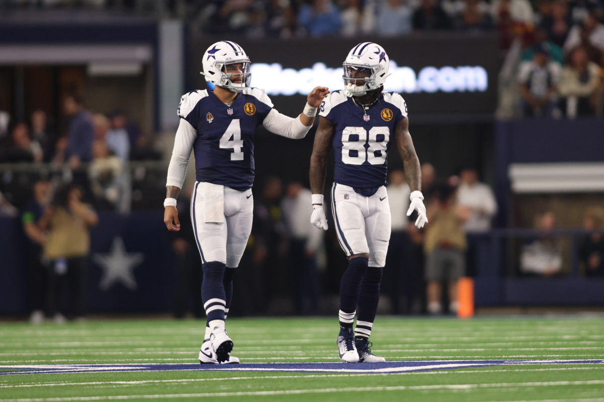 Dallas Cowboys QB Dak Prescott and WR CeeDee Lamb.