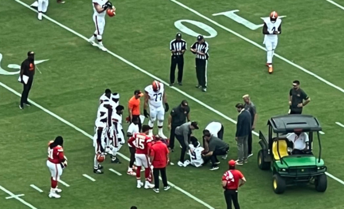 Browns Kick Returner Carted Off Field After First Play of Preseason