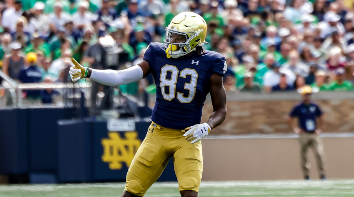 Notre Dame Receiver Jayden Thomas Looks To Put Injury-Riddled 2023 ...