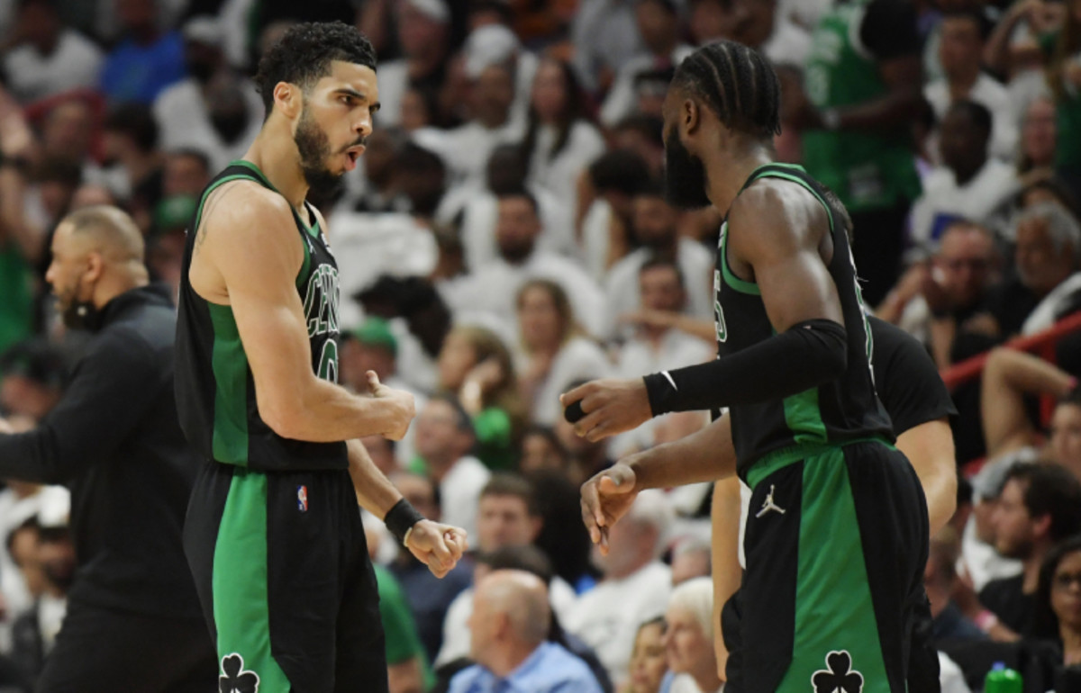 Jayson Tatum and Jaylen Brown