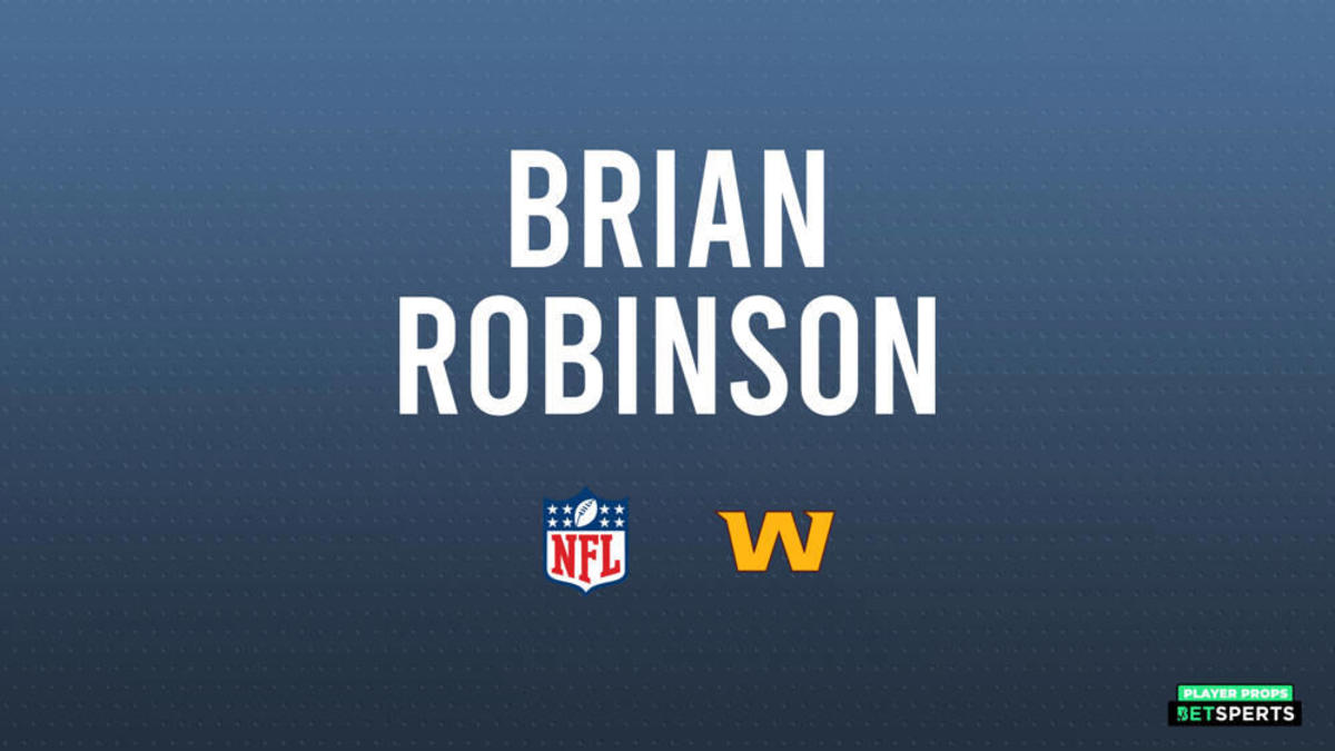 Brian Robinson Jr. player props odds, tips and betting trends for