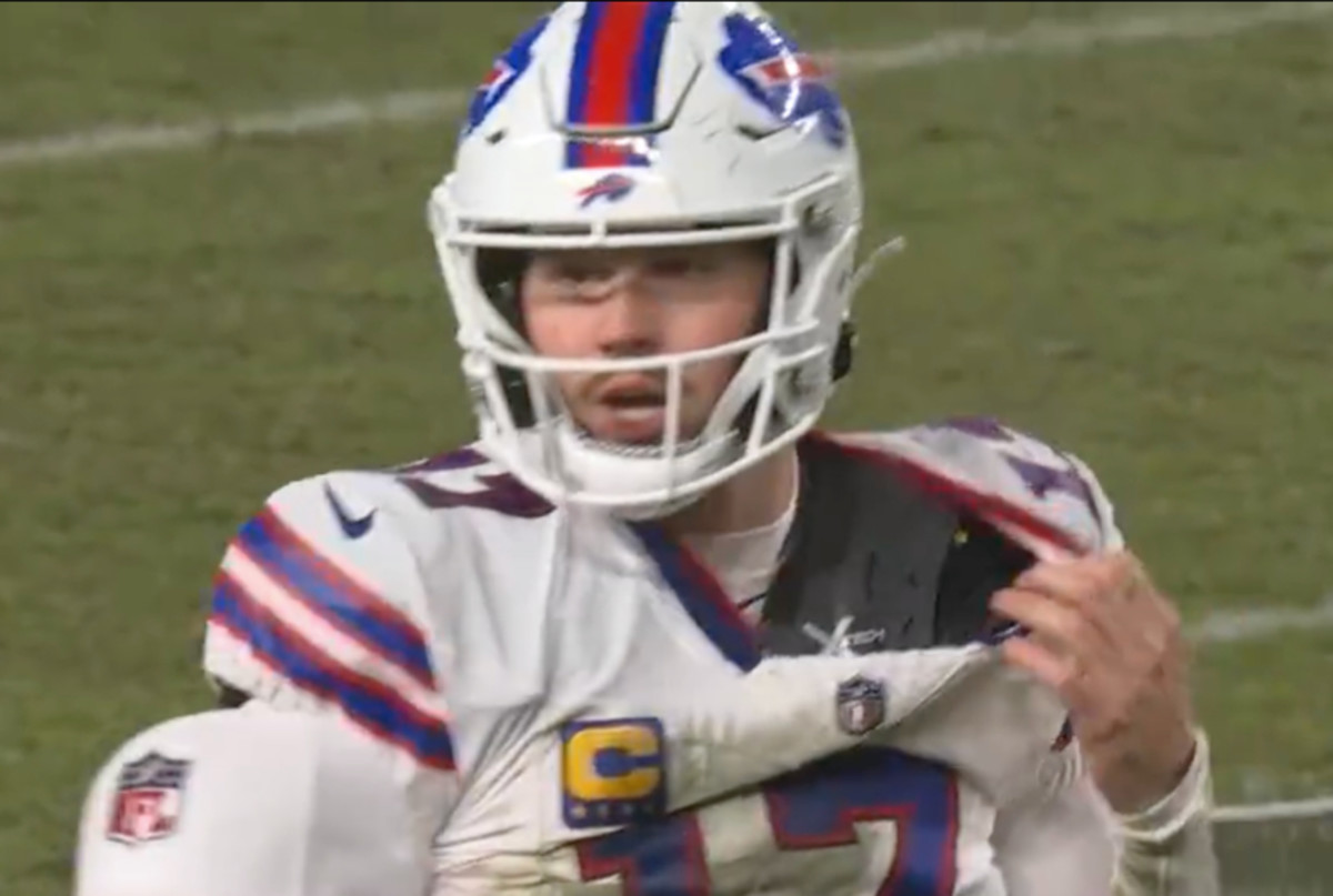 Watch: Eagles Get Away With Blatant Penalty On Bills QB Josh Allen ...