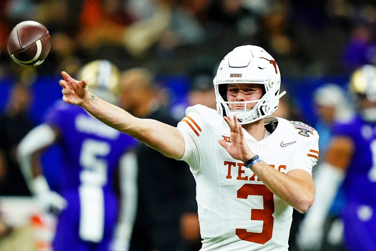 Texas' Quinn Ewers ranked the No. 2 QB in college football for 2024