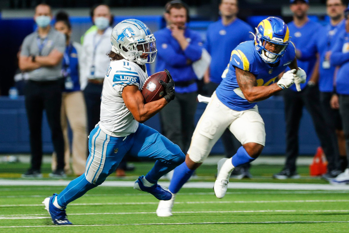 Lions WR Kalif Raymond excels at getting open - Athlon Sports