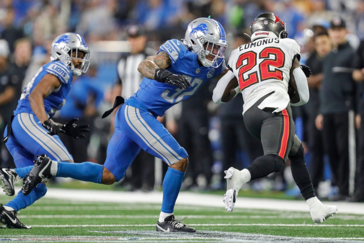 Lions' Brian Branch among best cover men against 2 routes - Athlon Sports