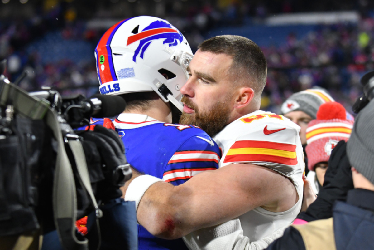 Josh Allen and Travis Kelce