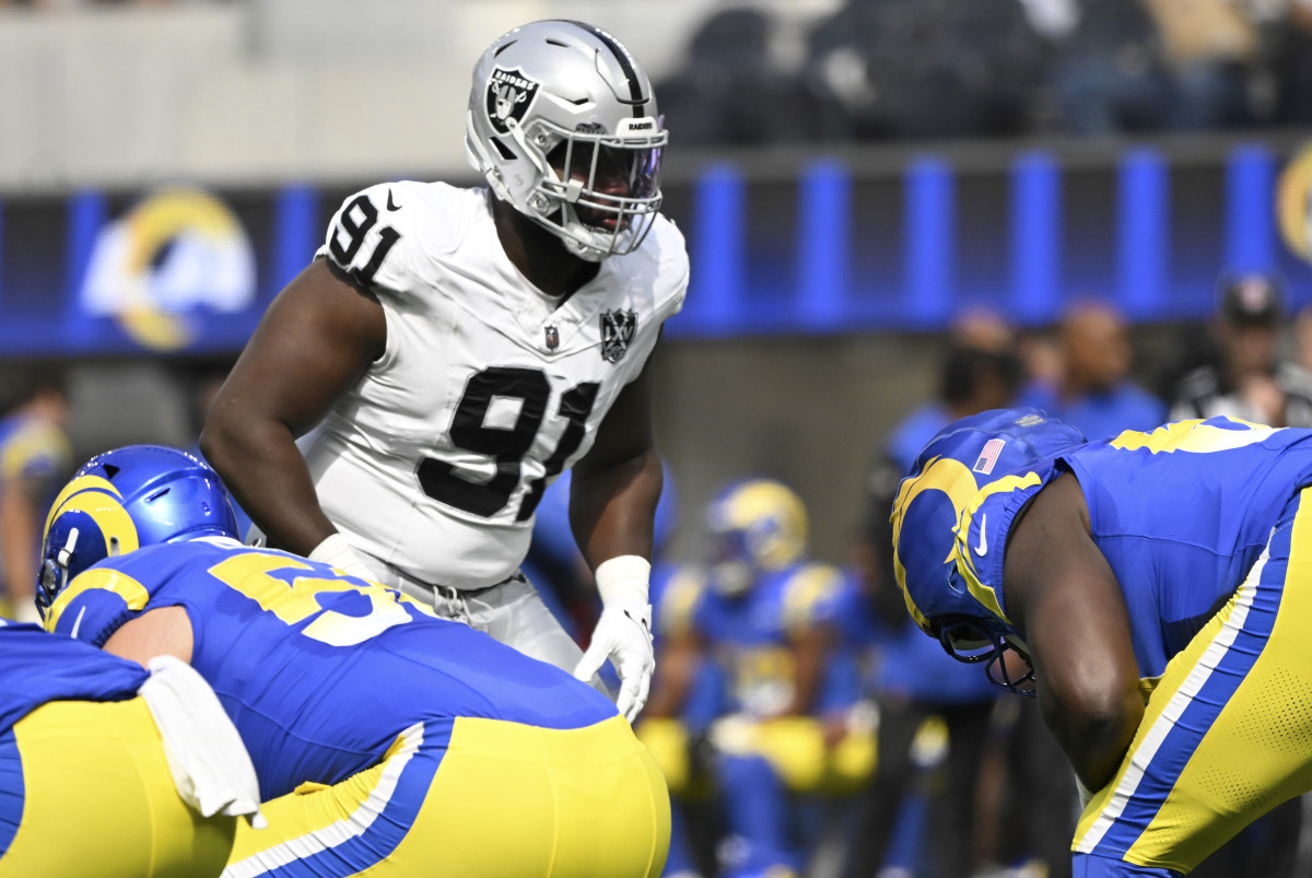Former Las Vegas Raiders DT Matthew Butler (91).