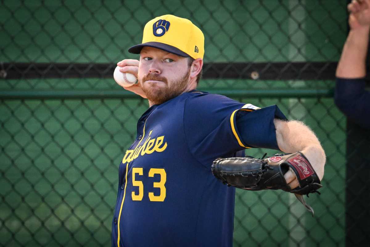 Injured Brewers Starting Pitcher Back on Track with Rehab, Again - Athlon Sports