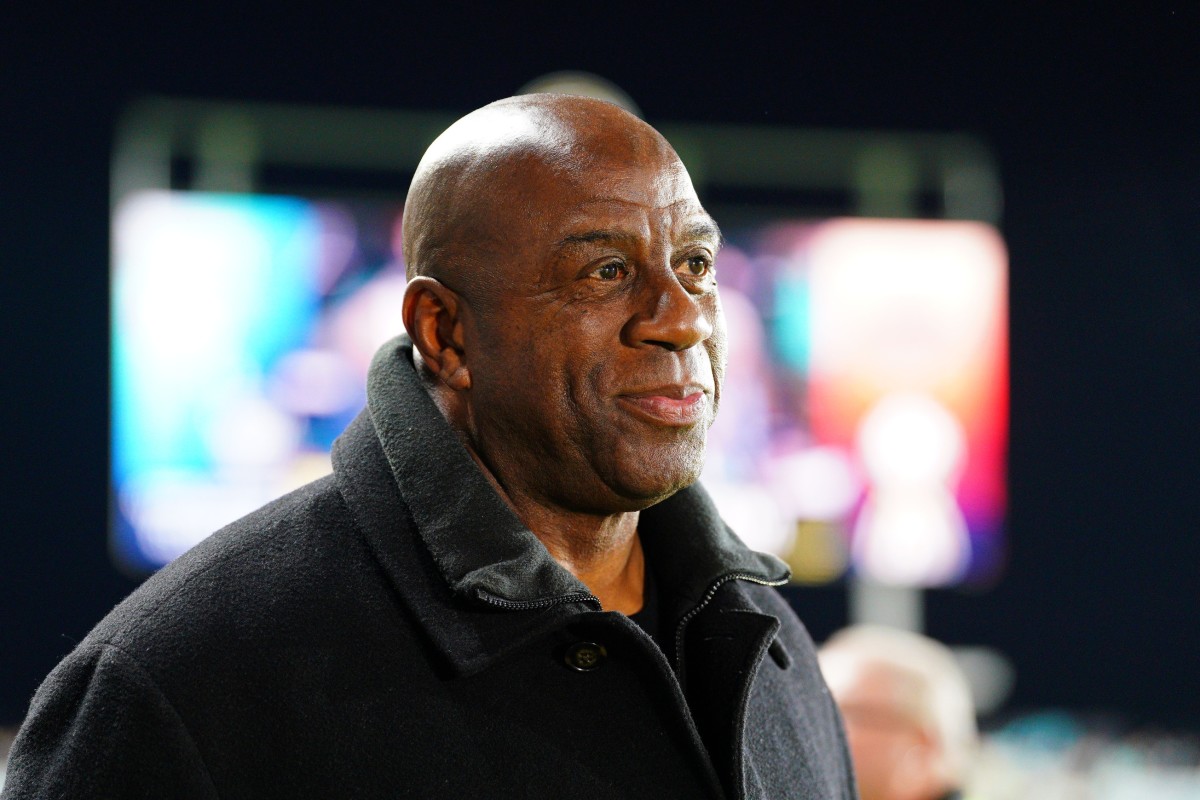 Los Angeles Lakers legend Magic Johnson. 