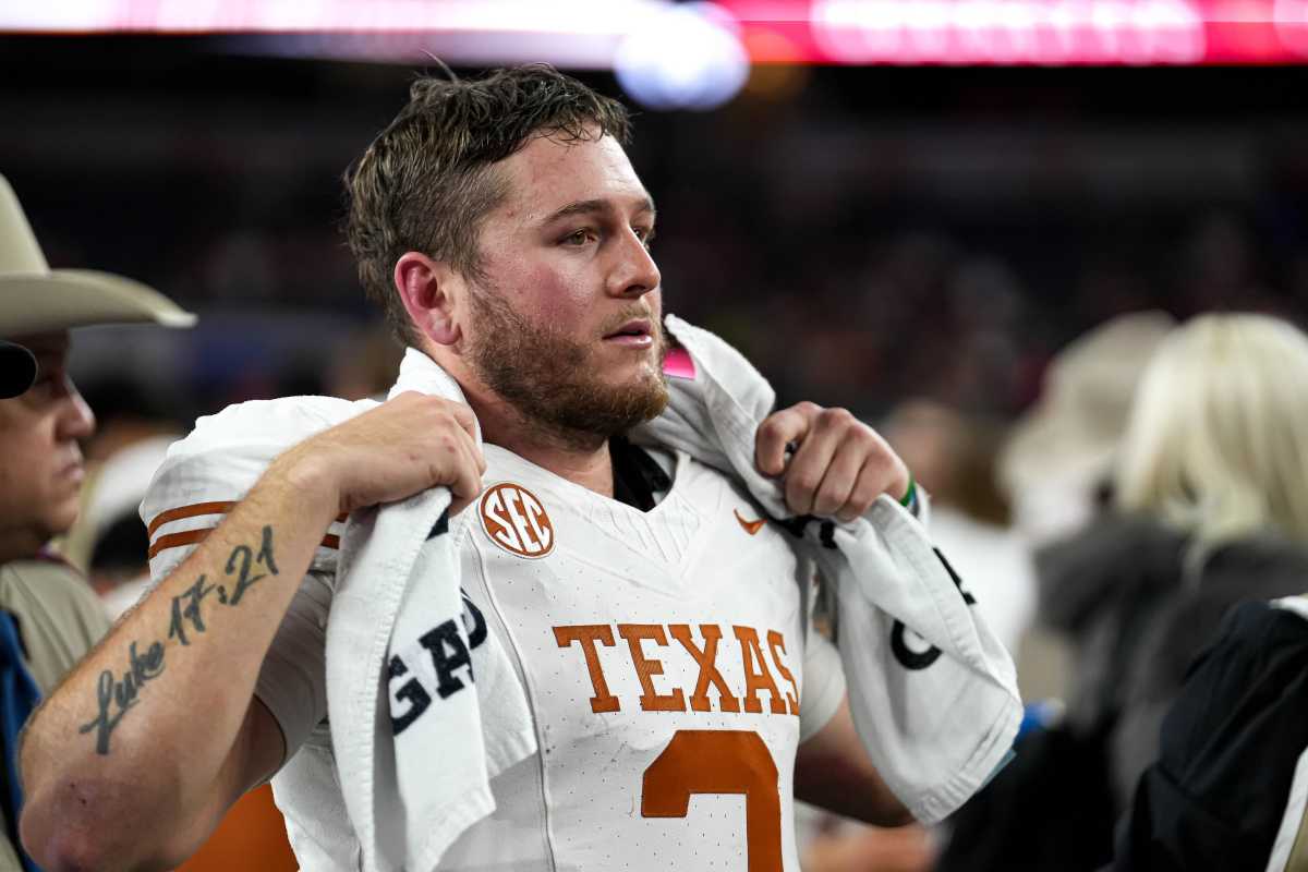 Former Texas Longhorns quarterback Quinn Ewers.