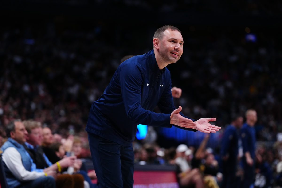 Denver Nuggets interim head coach David Adelman reacts in the fourth quarter against the Memphis Grizzlies at Ball Arena.