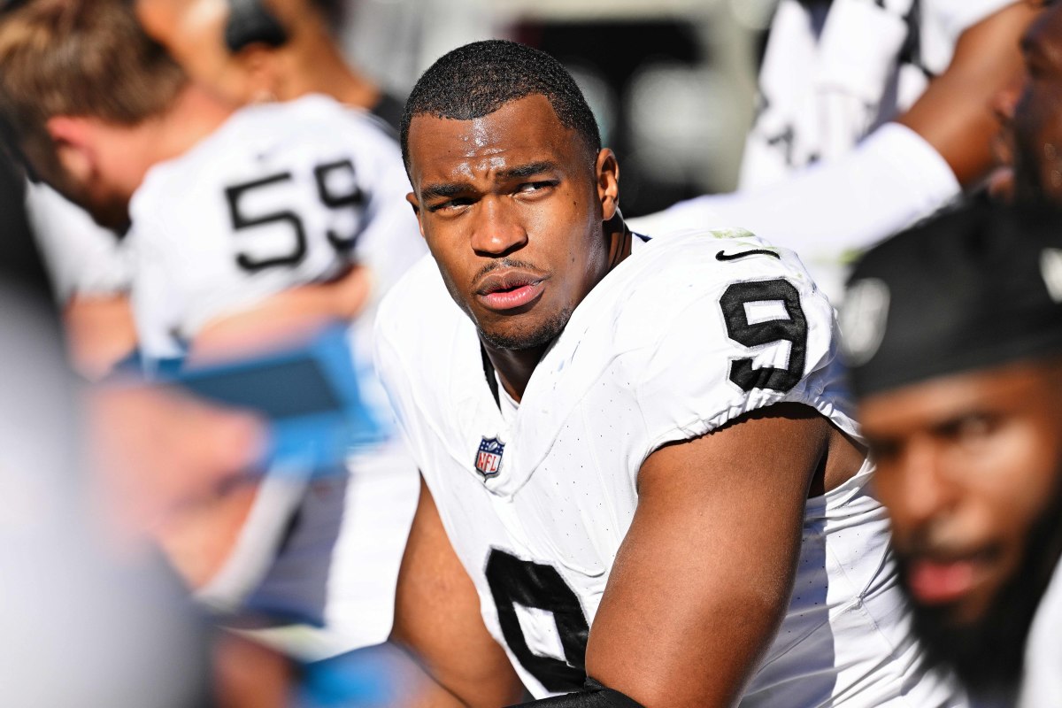 Las Vegas Raiders DE Tyree Wilson (9).