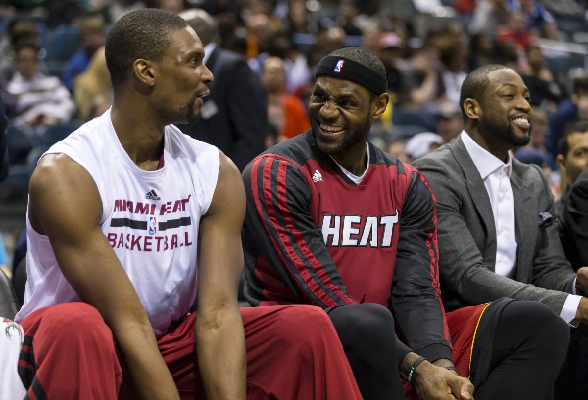 Chris Bosh, LeBron James và Dwyane Wade.