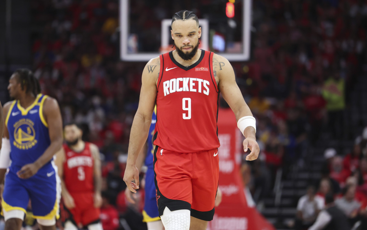 Houston Rockets forward Dillon Brooks (9)