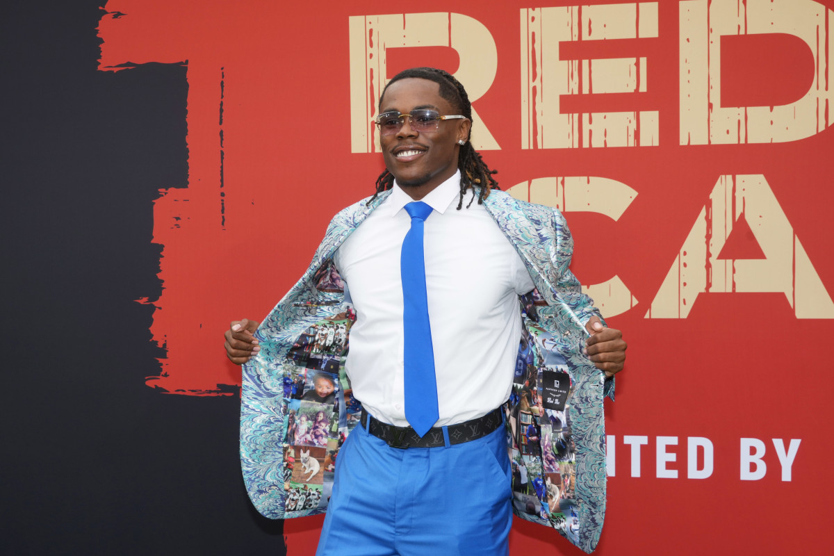 Kentucky's Maxwell Hairston Stunts with Custom Suit at the NFL Draft
