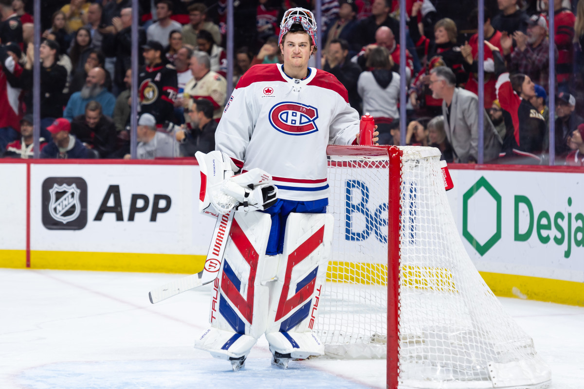 Canadiens Coach Addresses Sam Montembeault Injury Before Game 5 vs. Capitals - Athlon Sports
