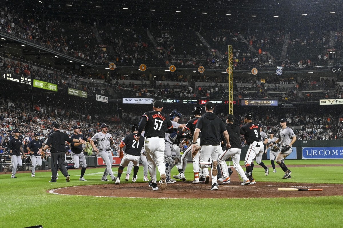 Tensions Rise as Yankees and Orioles Benches Empty at Camden Yards - Athlon Sports