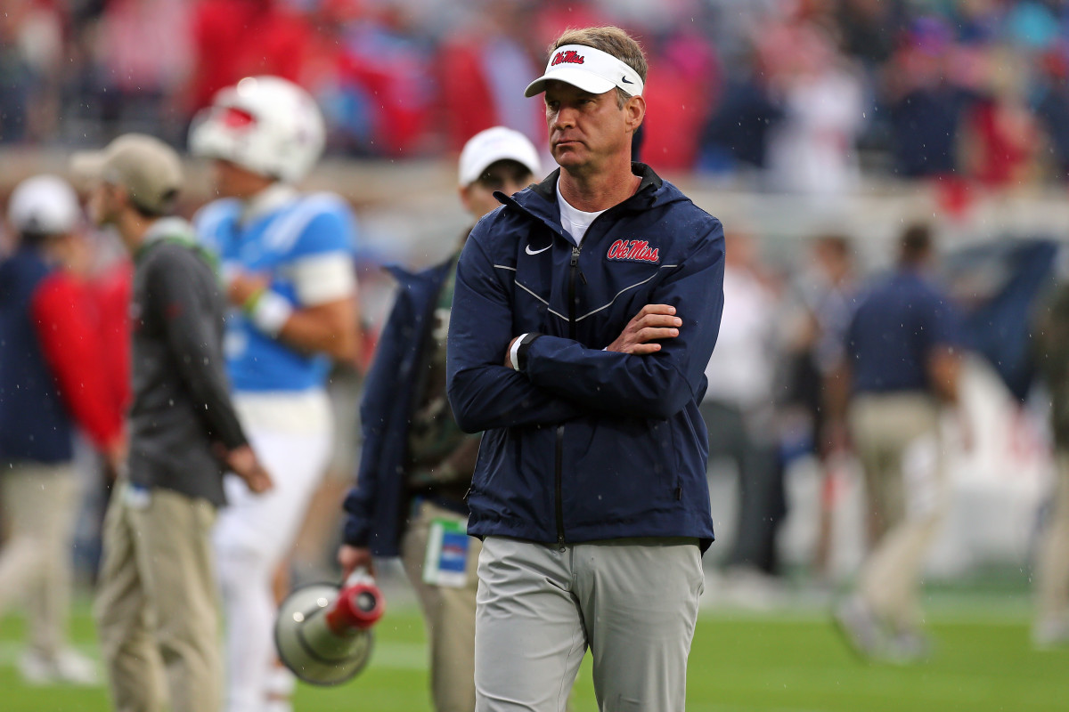 Ole Miss footbal head coach Lane Kiffin.