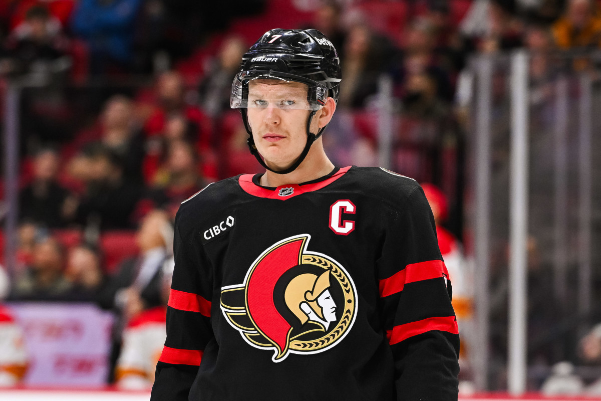 Senators' Brady Tkachuk Refuses to 'Diagnose' Nagging Injury - Athlon Sports