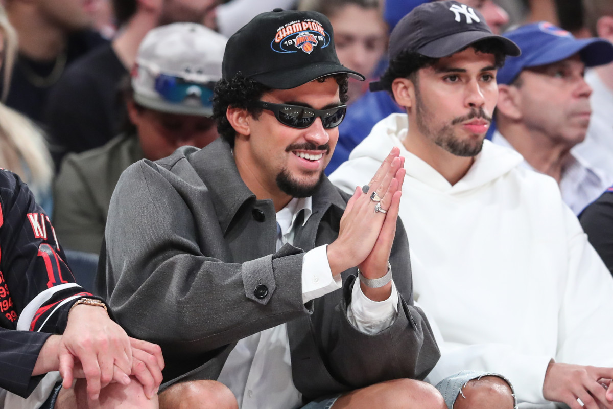 Fans Are Saying the Same Thing About Bad Bunny’s Courtside Presence at Knicks-Celtics - Athlon Sports