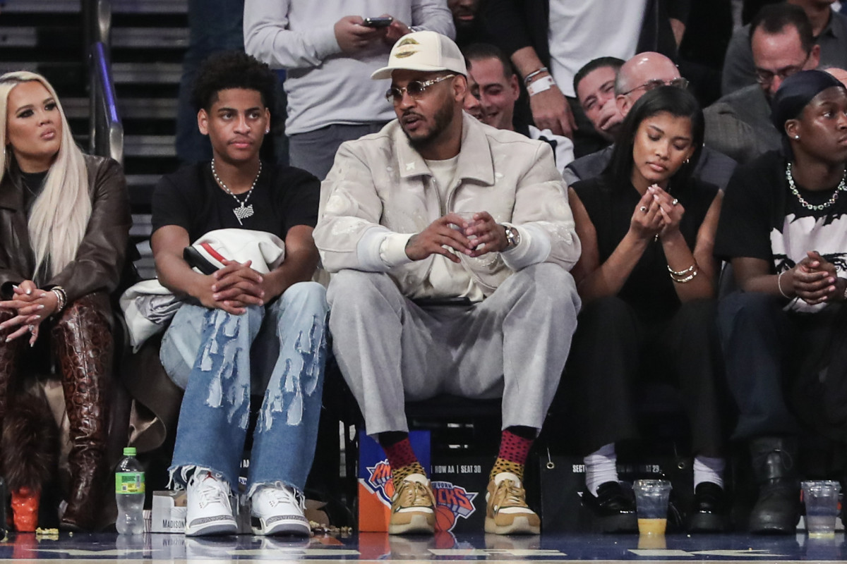 Carmelo Anthony Claims Son Kiyan Anthony is ‘Too Small’ - Athlon Sports