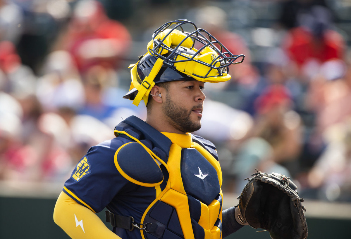  Spring Training-Milwaukee Brewers at Los Angeles Angels